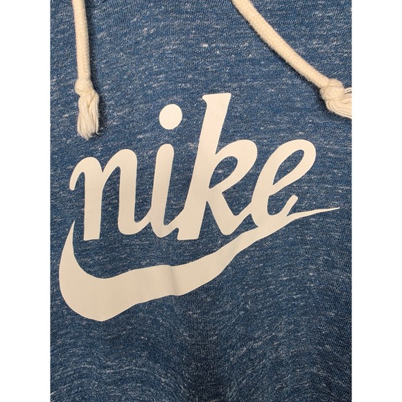 Nike Women's Blue Pullover Hoodie Lightweight Pocket‎ Casual Size L - Picture 2 of 5